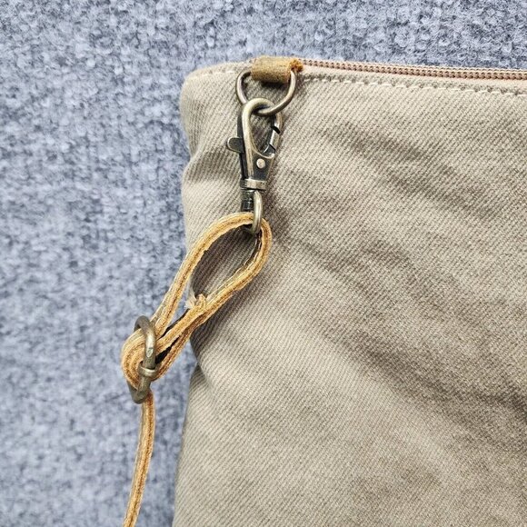Myra Bag Contentment Small Crossbody Bag Upcycled Canvas Leather & Rug Western - Picture 10 of 14
